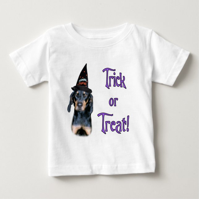 T-shirt Pour Bébé Trick en noir et blanc (Devant)