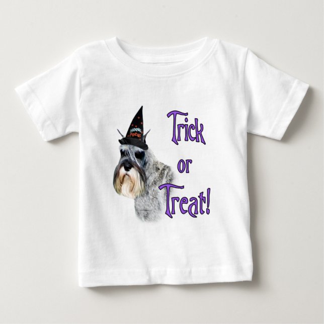 T-shirt Pour Bébé Trick Schnauzer (Devant)