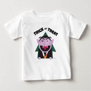 T-shirt Pour Bébé Tricoter ou traiter rue Sésame Halloween