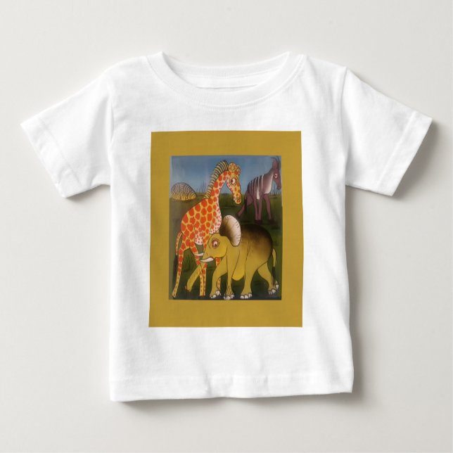 T-shirt Pour Bébé Trio d'art africain (Devant)