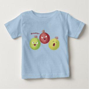 T-shirt Pour Bébé Trio de groseilles mignonnes chantant dessin animé