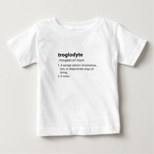 T-shirt Pour Bébé Troglodyte - Drôle de définition spéléologie spélé