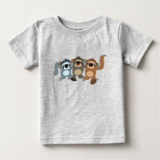 T-shirt Pour Bébé Trois mignonnes fentes de dessin animé Baby T-shir