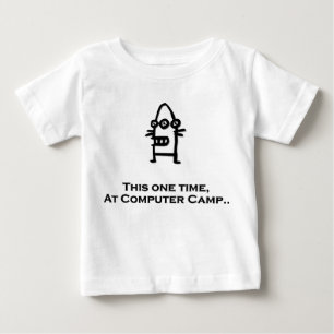 T-shirt Pour Bébé Trois Oeil Boot Cette Fois Au Camp Informatique