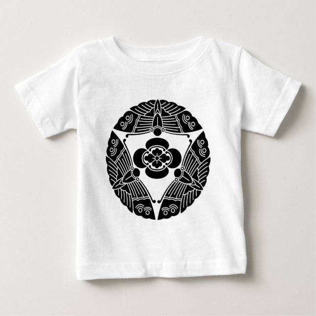 T-shirt Pour Bébé Trois papillons avec mokko (Devant)