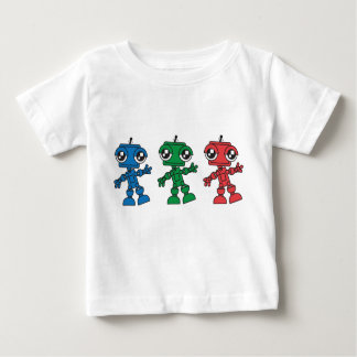 T-shirt Pour Bébé Trois petits robots