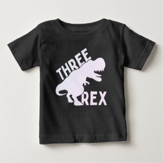 T-shirt Pour Bébé Trois Rex 3 rd Birthday Shirt, Trois Ans 