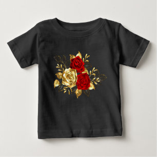T-shirt Pour Bébé Trois Roses de bijoux