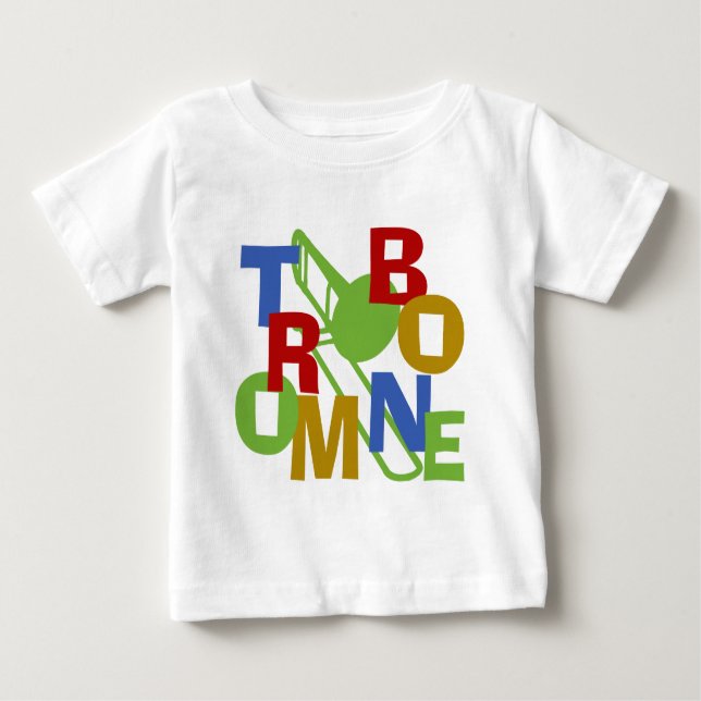 T-shirt Pour Bébé Trombone (Devant)