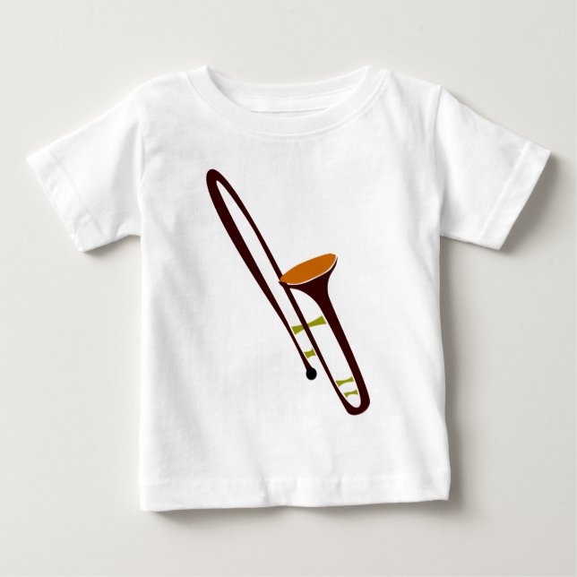 T-shirt Pour Bébé Trombone des années cinquante (Devant)