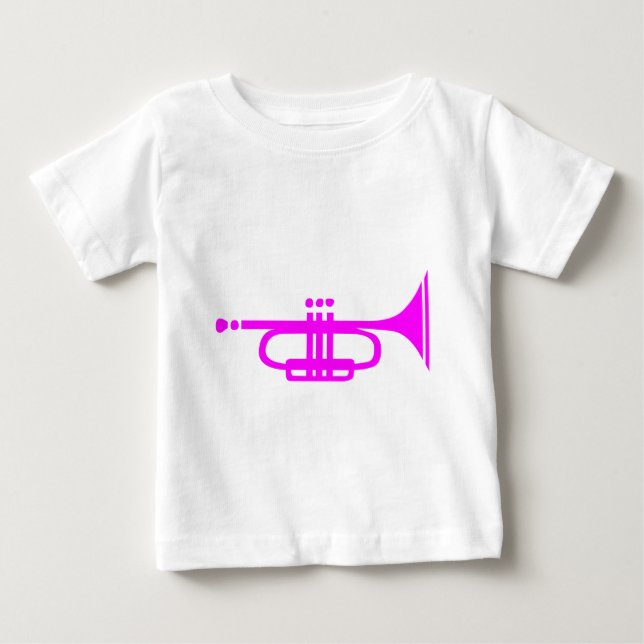 T-shirt Pour Bébé trompette (Devant)
