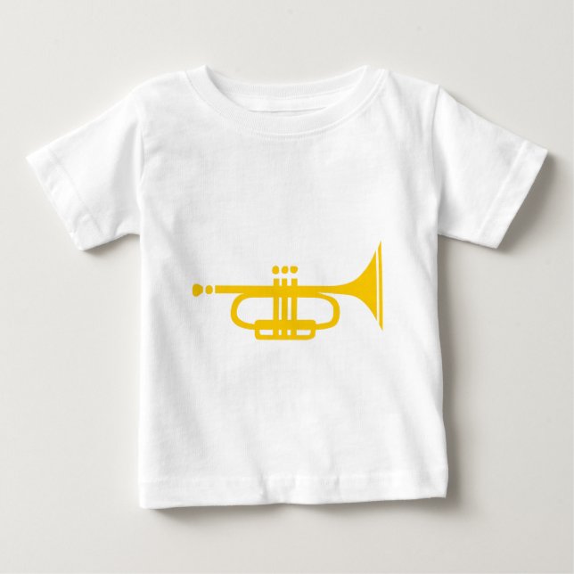 T-shirt Pour Bébé Trompette (Devant)