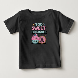 T-shirt Pour Bébé Trop doux à manipuler   Donut