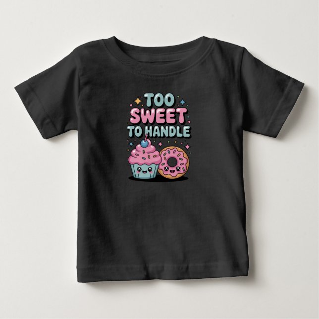 T-shirt Pour Bébé Trop doux à manipuler | Donut (Devant)