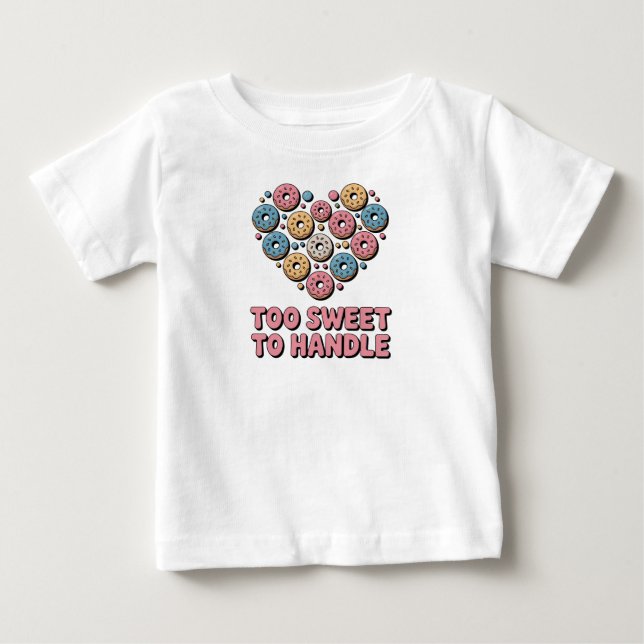 T-shirt Pour Bébé Trop doux à manipuler | Donut (Devant)