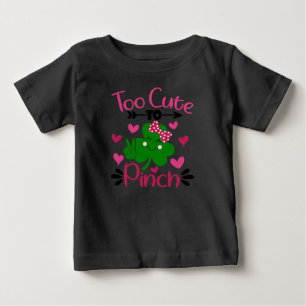 T-shirt Pour Bébé Trop mignon à Pinch - Saint Patrick's Day Fun