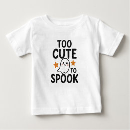 T-shirt Pour Bébé Trop Mignonne À Parler - Mignonne Halloween