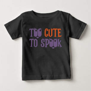 T-shirt Pour Bébé Trop Mignonne Pour Parler D'Halloween