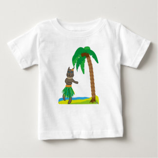 T-shirt Pour Bébé Tropical cat