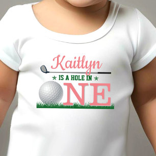 T-shirt Pour Bébé Trou en un Golf 1er anniversaire