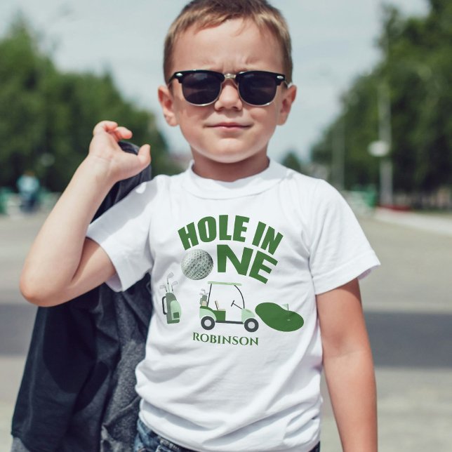 T-shirt Pour Bébé Trou en un Golf premier anniversaire (Créateur téléchargé)