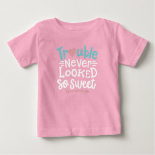 T-shirt Pour Bébé Trouble Jamais eu l'air si doux