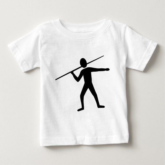 T-shirt Pour Bébé Trower Javelin - Noir (Devant)