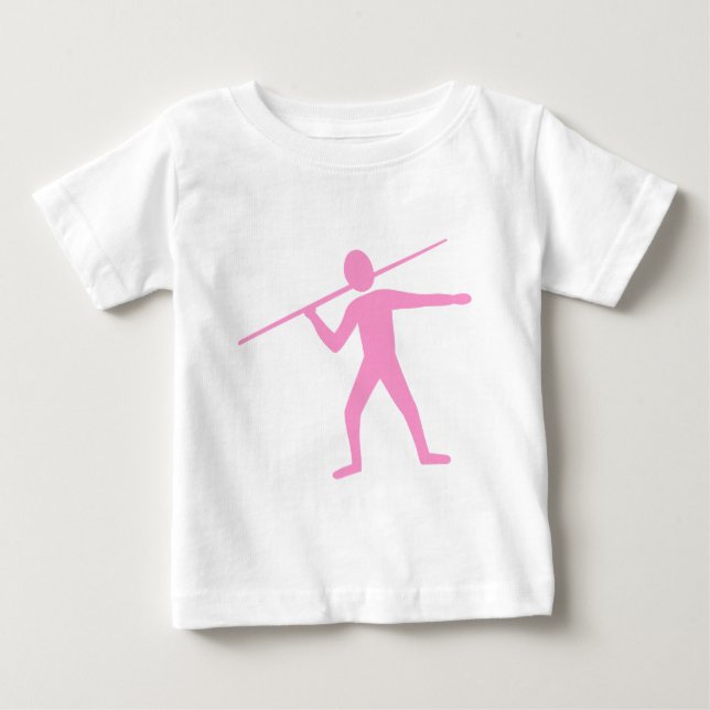 T-shirt Pour Bébé Trower Javelin - Rose (Devant)