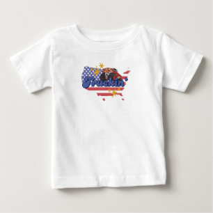 T-shirt Pour Bébé Truckin patriotique