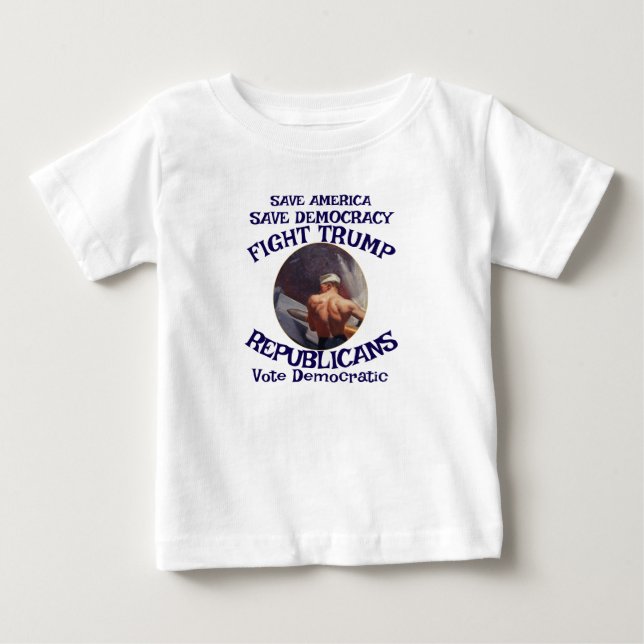 T-shirt Pour Bébé Trump (Devant)