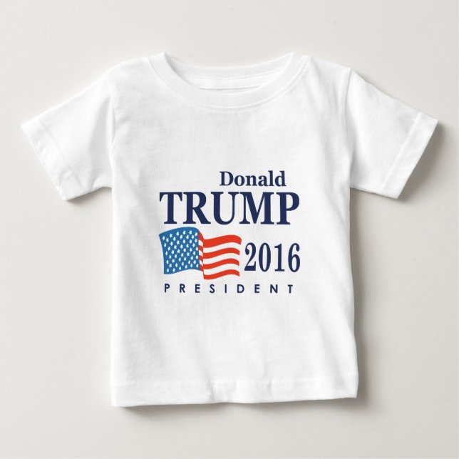 T-shirt Pour Bébé Trump 2016 (Devant)