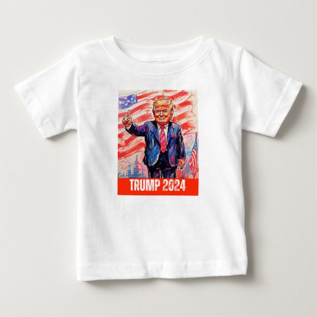 T-SHIRT POUR BÉBÉ TRUMP 2024 (Devant)