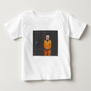 T-shirt Pour Bébé Trump en prison Baby Fine Jersey