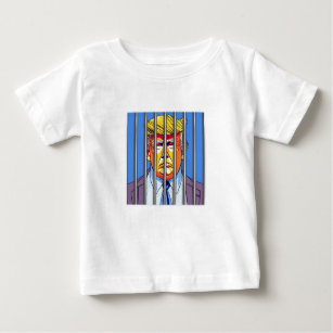 T-shirt Pour Bébé Trump en prison Baby Fine Jersey