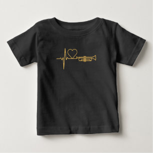 T-shirt Pour Bébé Trumpet - Trumpet Hearbeat cadeau