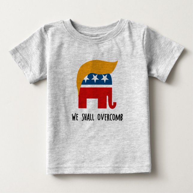 T-shirt Pour Bébé Trumplican - nous Overcomb (Devant)