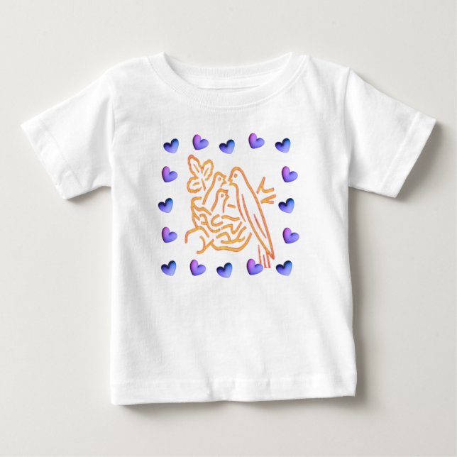 T-shirt Pour Bébé TShirtBébéMainsPrière (Devant)