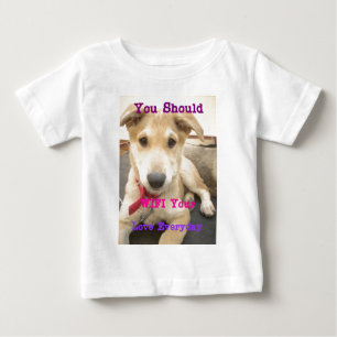 T-shirt Pour Bébé Tu Devrais WIFI Ton Amour Tous Les Jours