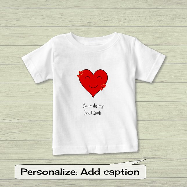 T-shirt Pour Bébé Tu fais sourire mon coeur (Créateur téléchargé)