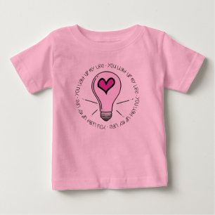 T-shirt Pour Bébé Tu Illumines Ma Vie