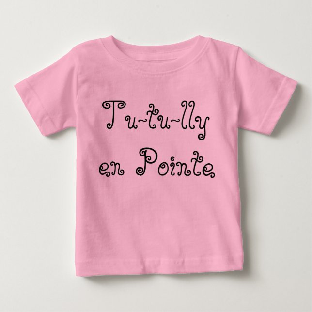 T-shirt Pour Bébé Tu-tu-lly en Pointe (Devant)