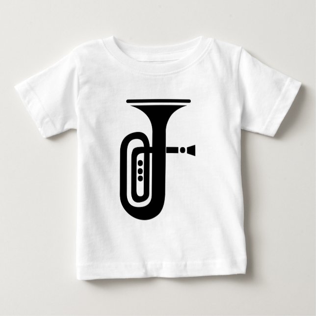 T-shirt Pour Bébé Tuba (Devant)