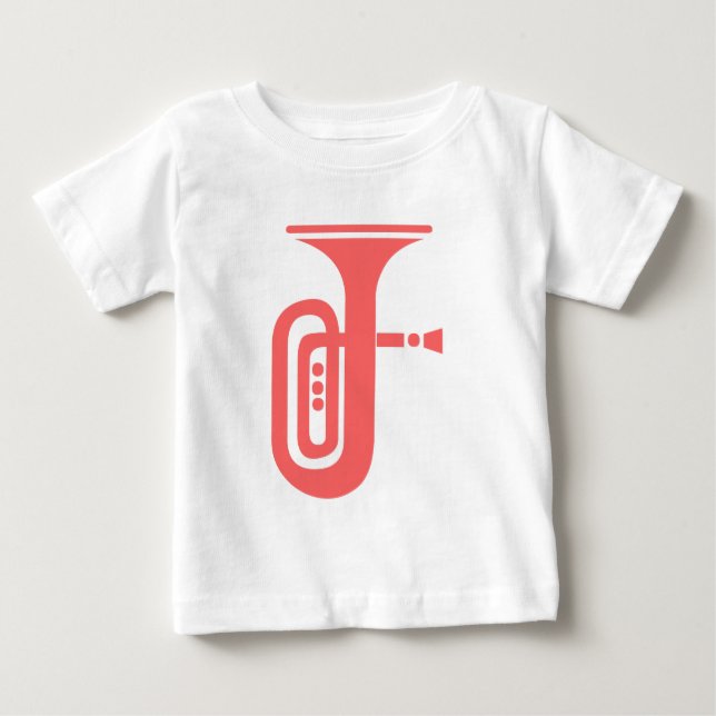T-shirt Pour Bébé Tuba (Devant)