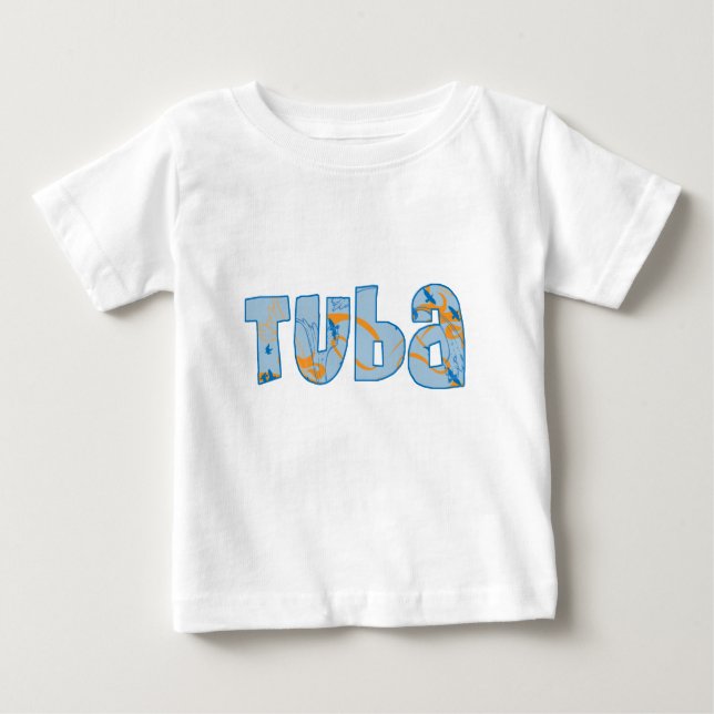 T-shirt Pour Bébé Tuba (Devant)