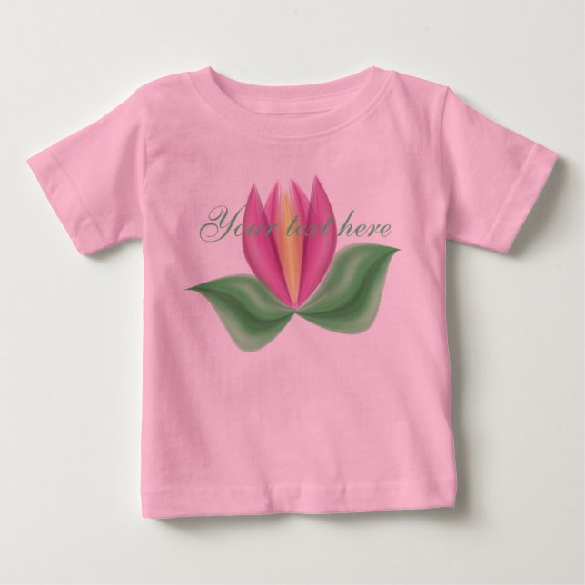T-shirt Pour Bébé Tulip Romper personnalisé (Devant)