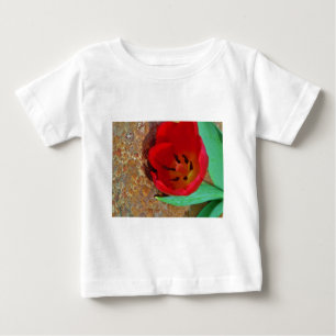 T-shirt Pour Bébé Tulipe jaune printemps et rouge