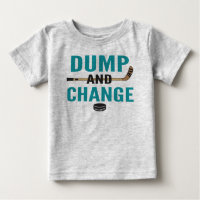 Turquoise Blue Dump et changer Hockey Baby