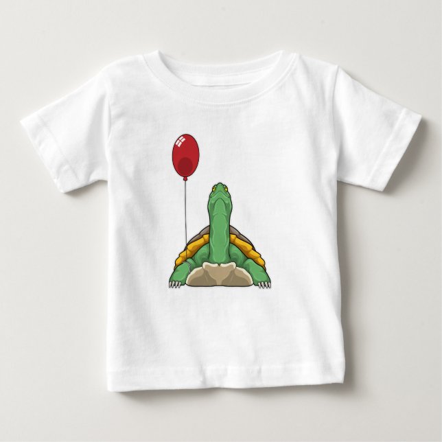 T-shirt Pour Bébé Turtle Balloon (Devant)