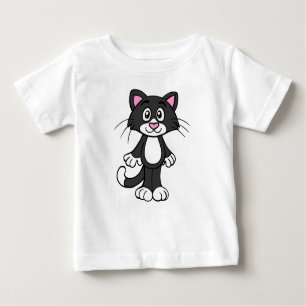 T-shirt Pour Bébé Tuxedo chat bébé tee - shirt