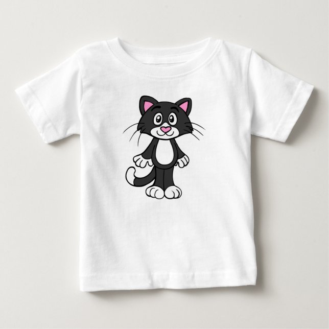 T-shirt Pour Bébé Tuxedo chat bébé tee - shirt (Devant)